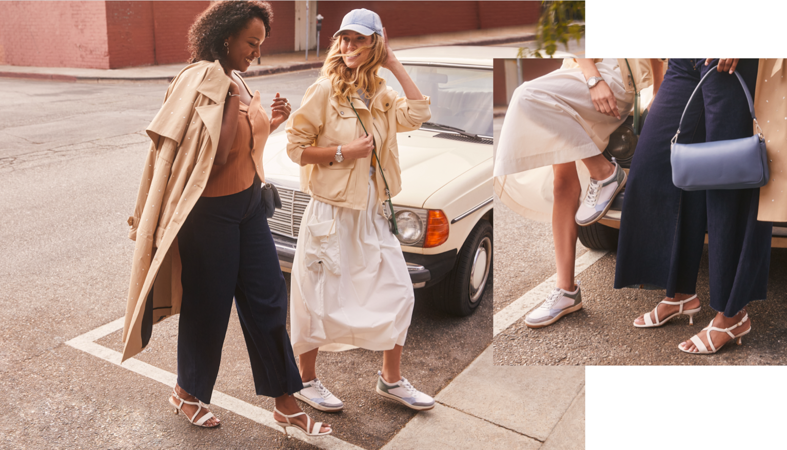 models wearing LifeStride shoes while walking