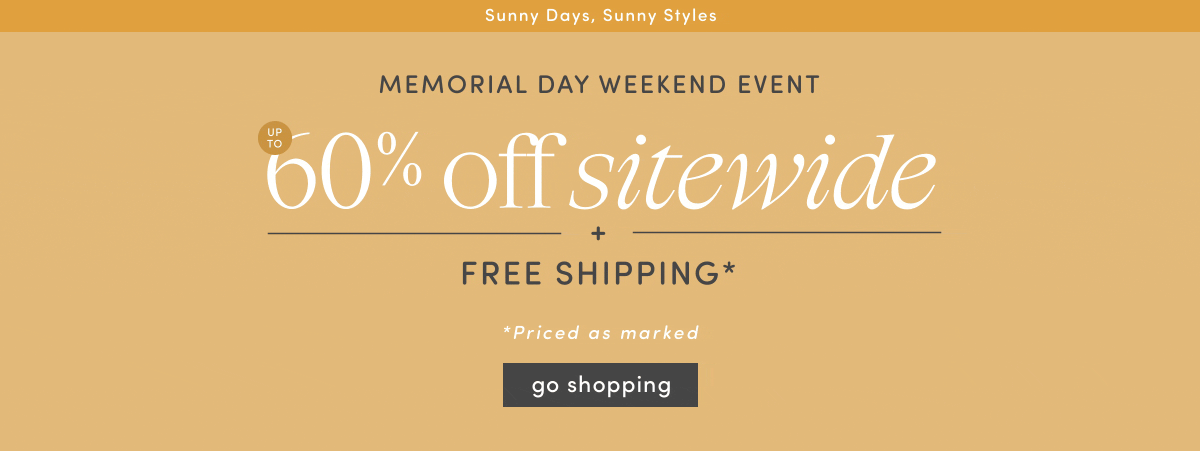 20% off stiewide + free shipping. shop now