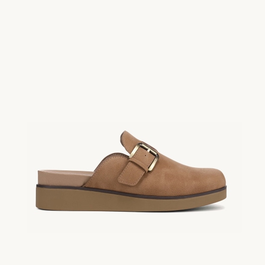 a taupe LifeStride flat