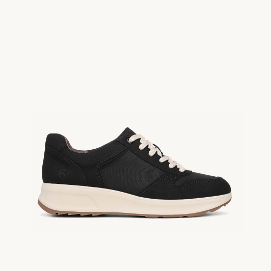 a black and white LifeStride sneaker