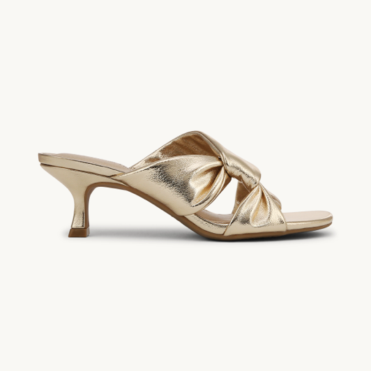 Gold LifeStride heeled sandal