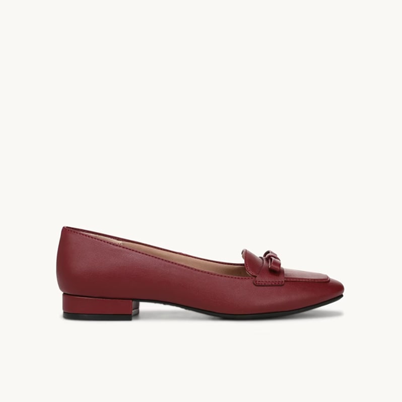 a red Lifestride flat shoe