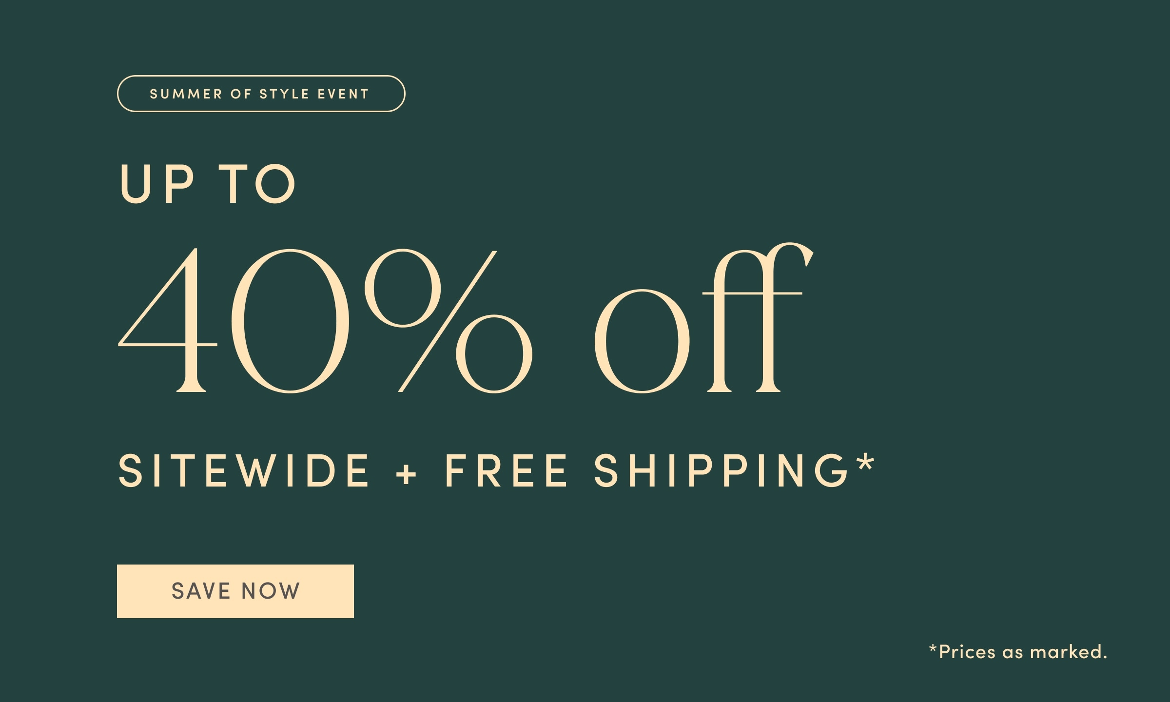 Up To 40% Off SW + Free Shipping