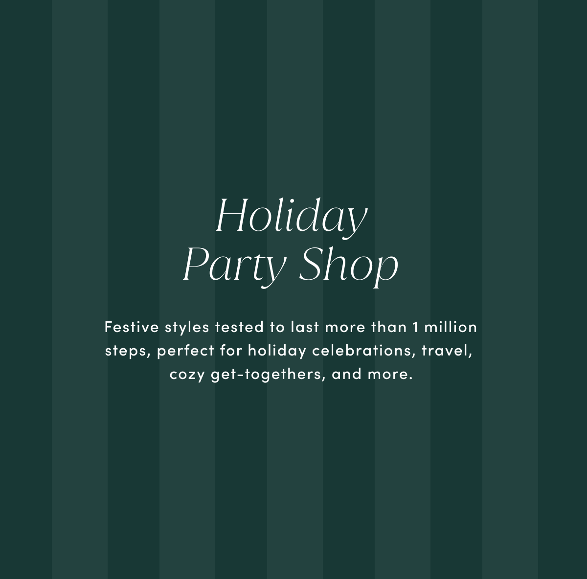 Holiday party shop