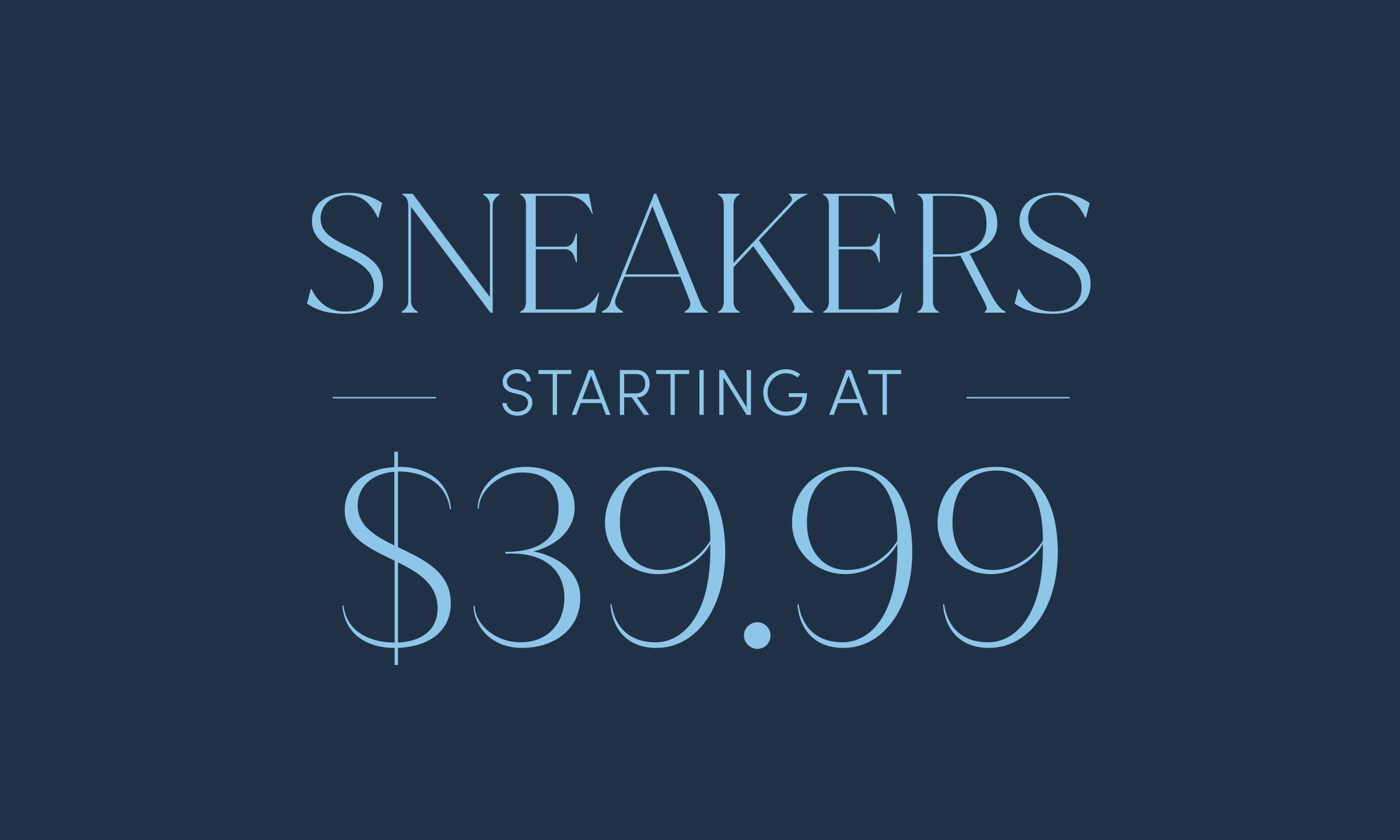 Sneakers Starting at $39.99