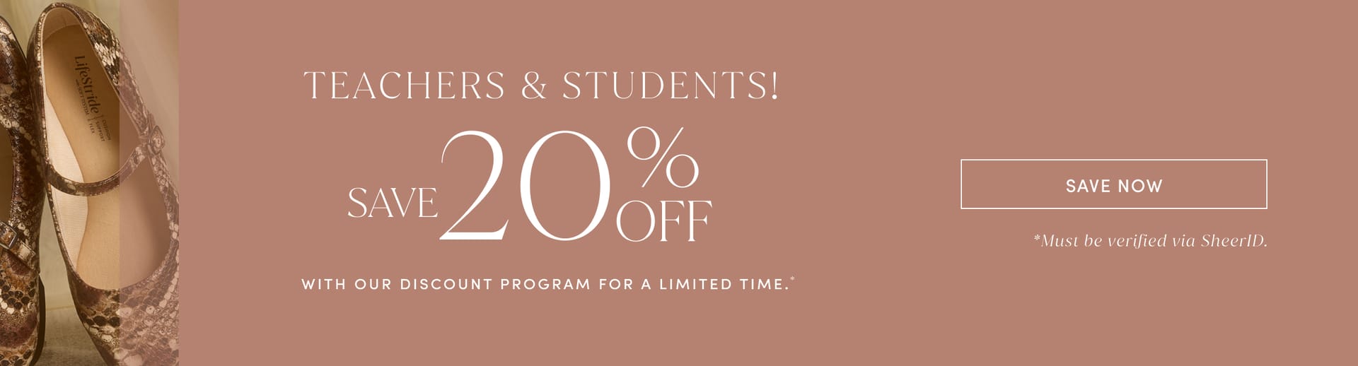 teachers & students save 20% off with our discount program for a limited time save now must be verified via SheerID