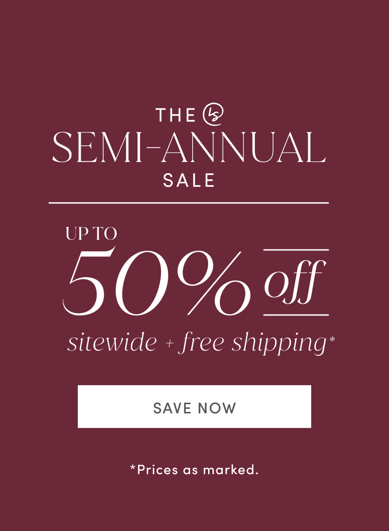 Semi annual sale up to 50% off