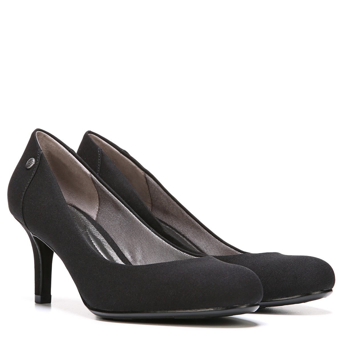 LifeStride Lively Pump in Black Fabric 