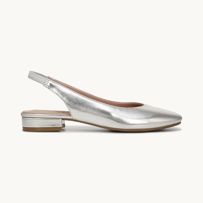 Silver slingback shoes for wedding new arrivals