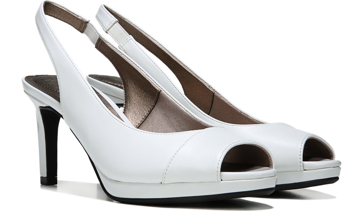 lifestride white heels