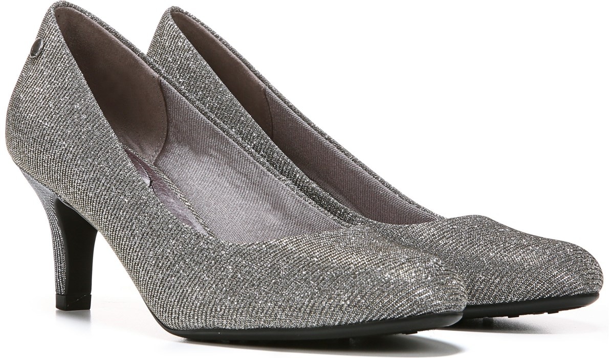 lifestride silver pumps