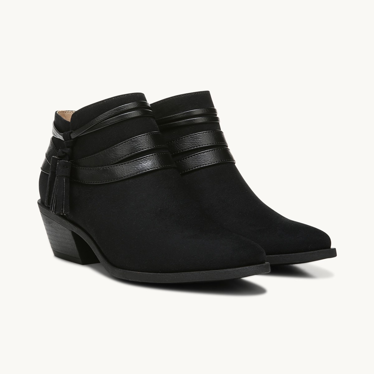 LifeStride Paloma Bootie in Black Micro 