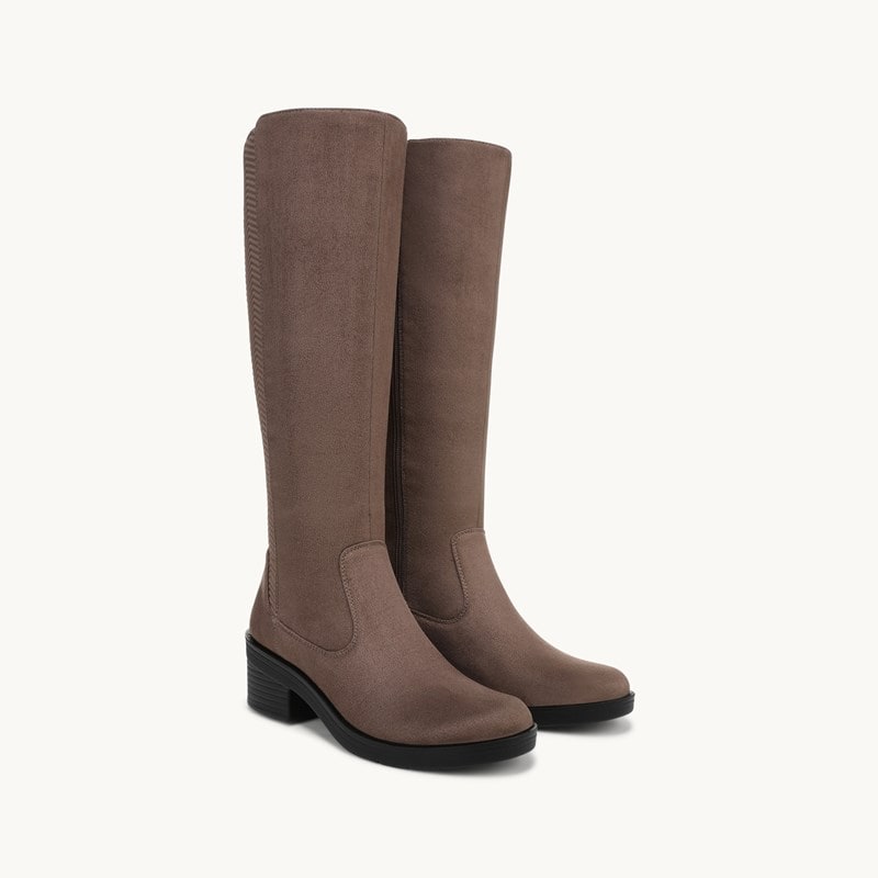 LifeStride Optimum Knee High Boot (Mocha Brown Microfiber) Fabric 8.5 M