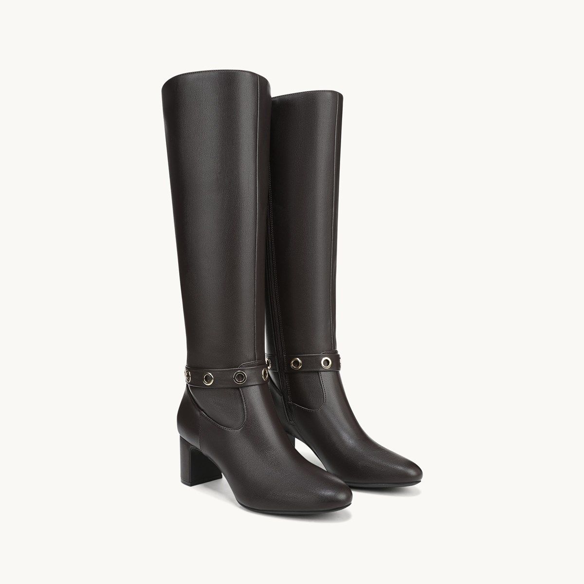 white christmas dresses Extra Wide Calf Slouchy Dress Boots (Rayia) – chicblooms main image 1