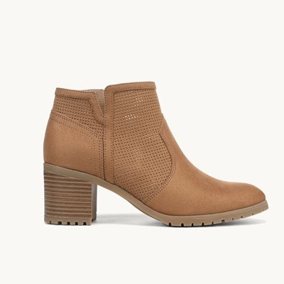 womens stacked heel boots