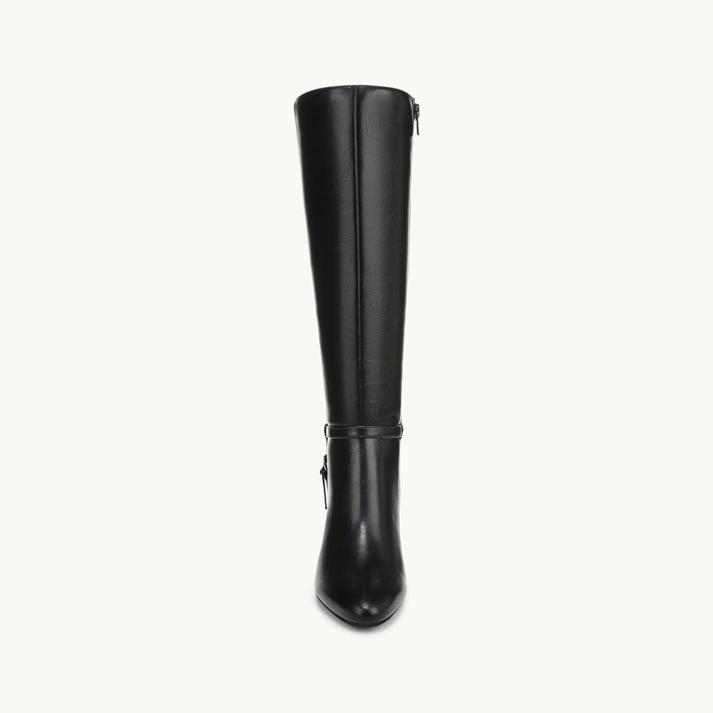 (取寄) ライフストライド レディース ギャラン ワイド カーフ LifeStride women Galant Wide Calf Black Faux Leather LifeStride Galant X-Wide Calf Knee High Boot | Womens Boots