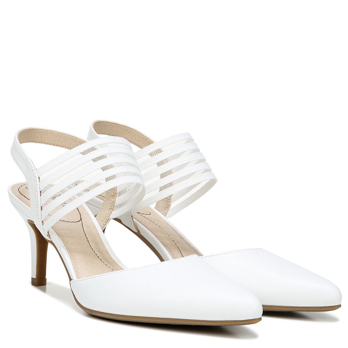 lifestride white heels