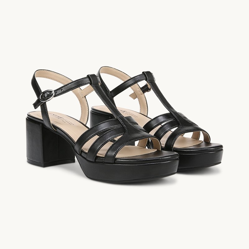 LifeStride Shoes Rio Dress Sandal (Black Faux Leather) 9.5 M