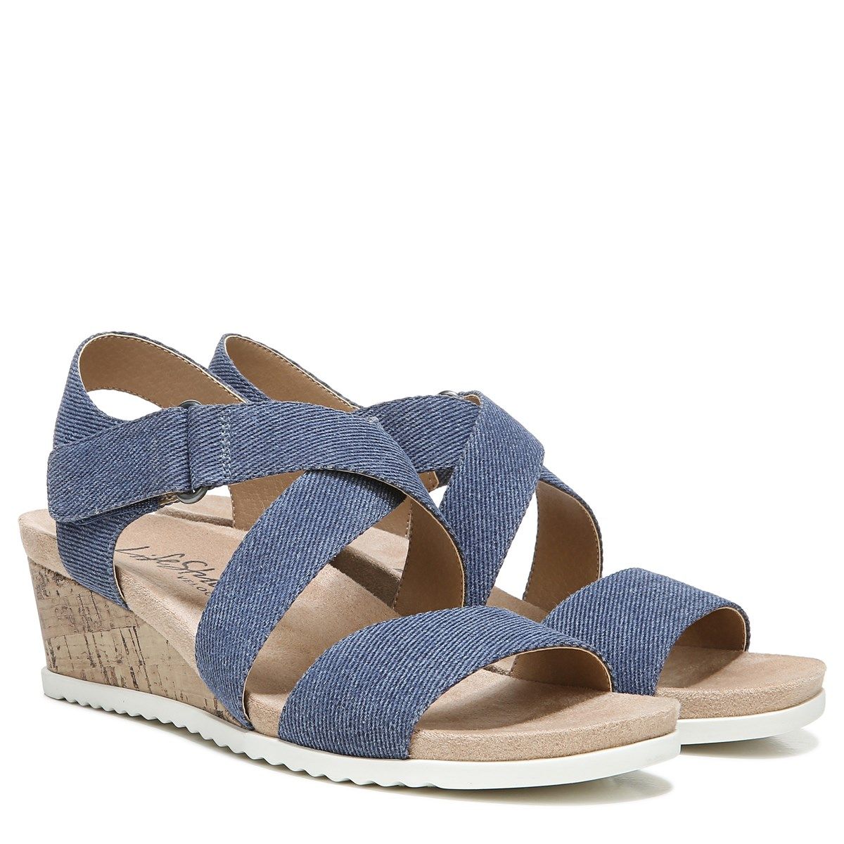 Sincere Wedge Sandal in Bone | LifeStride