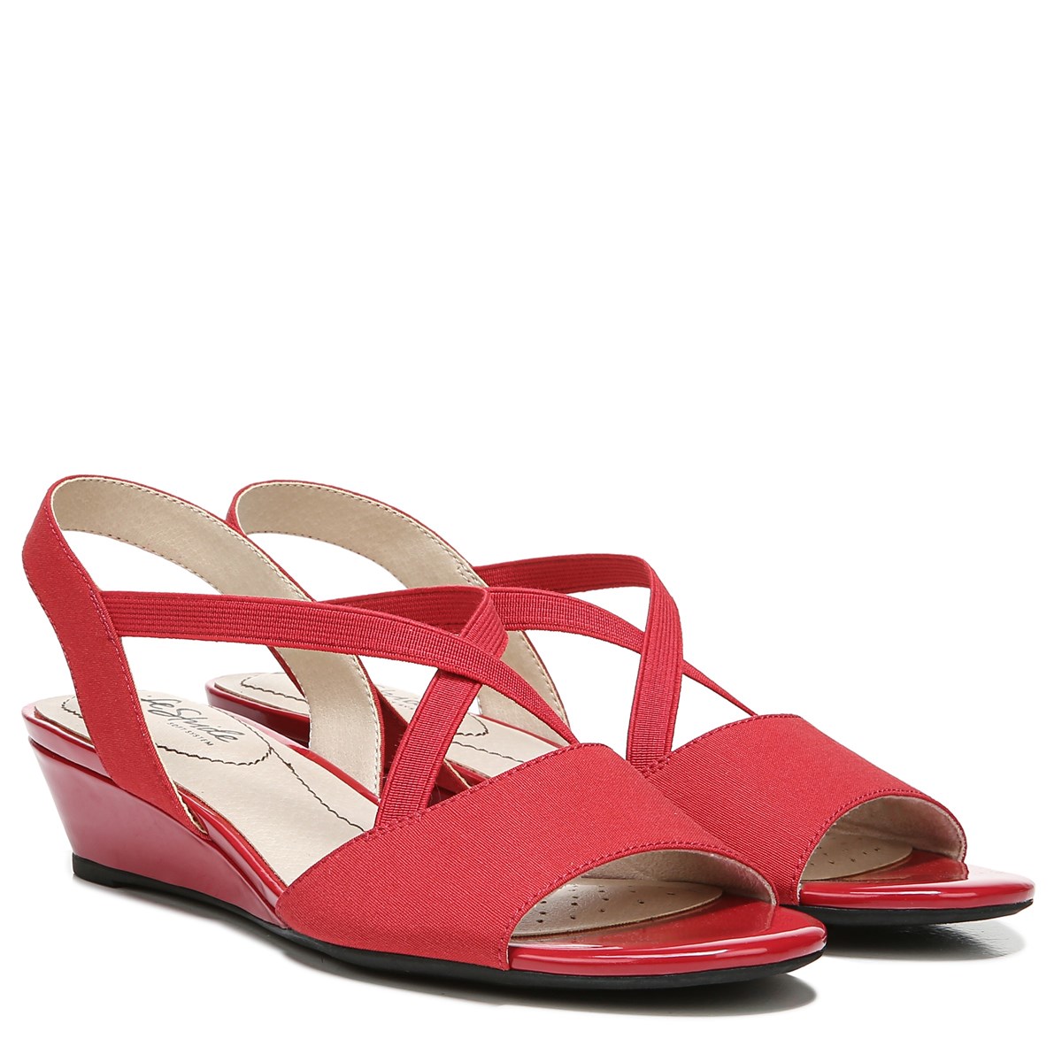 lifestride yolo women's wedge sandals