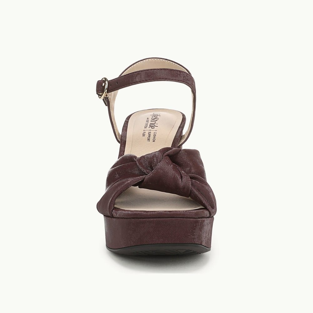women's brown dress sandals Strappy Leather Dress Sandal  Miel