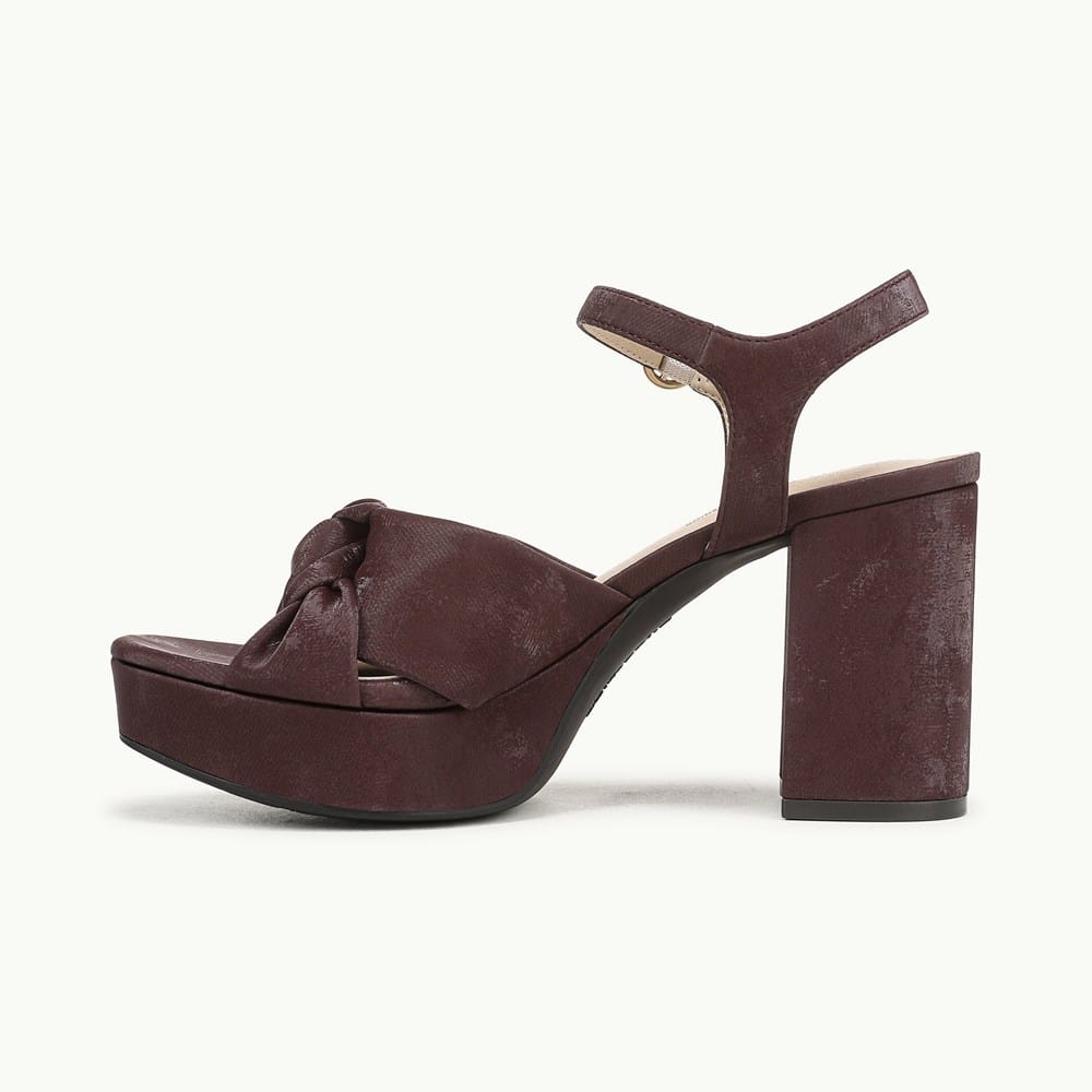 dark brown womens dress sandals VANDRELAAR