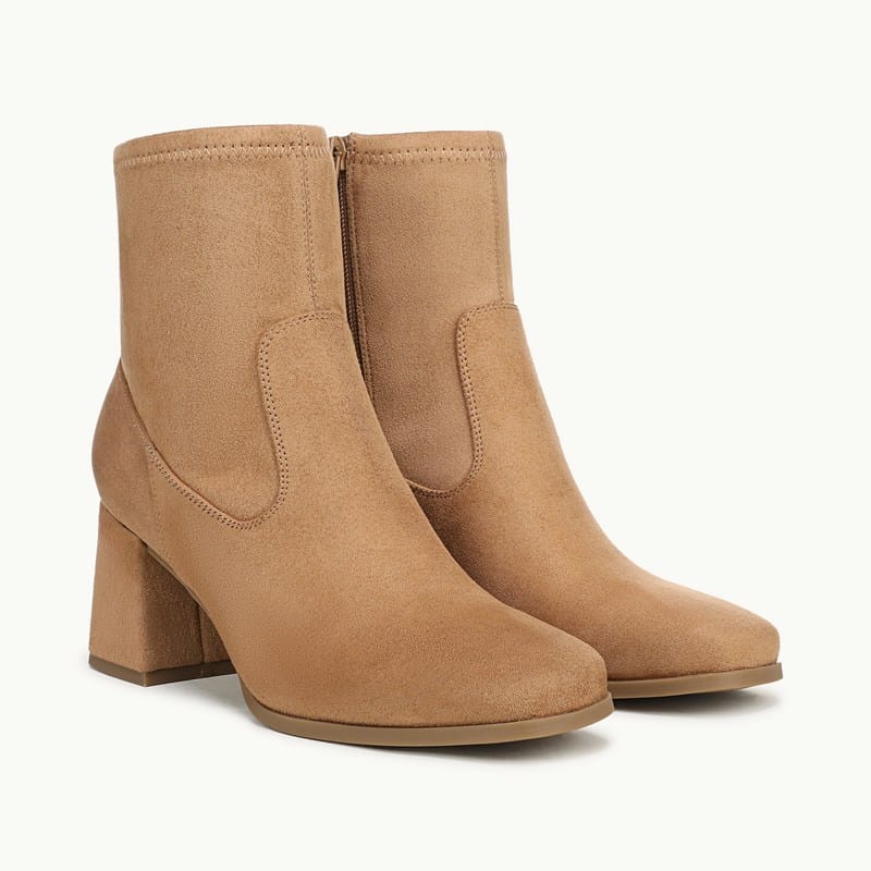 LifeStride Henny Ankle Boot (Honey Tan Microfiber) Fabric 9.0 M