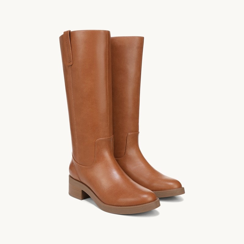 LifeStride Brinley Tall Boot (Caramel Tan Faux Leather) 9.5 M