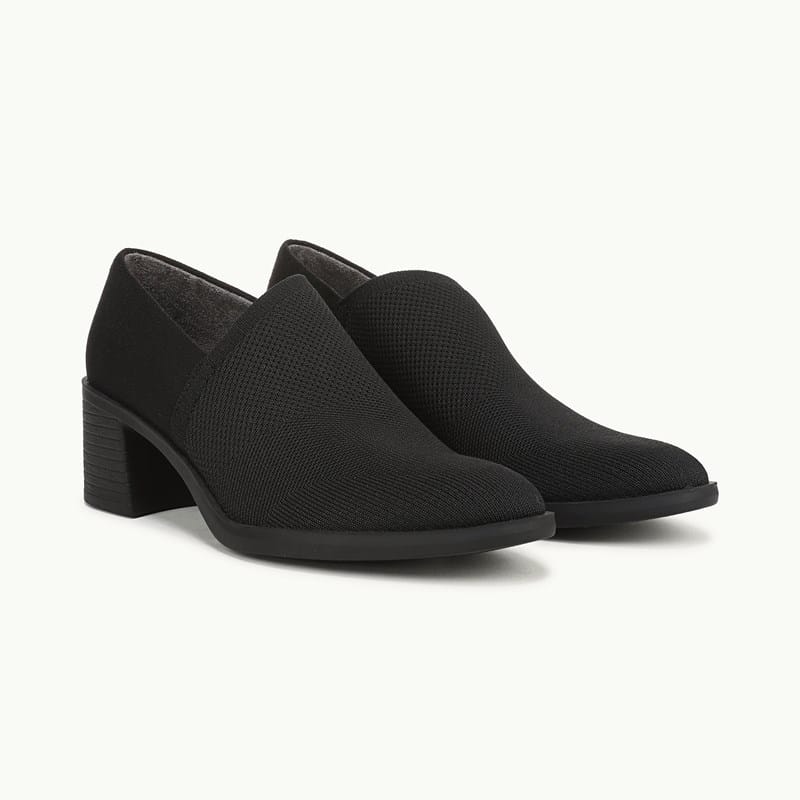 Bzees For LifeStride Jarrett Shootie Boots (Black Knit Fabric) 7.0 W