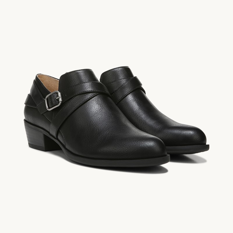 LifeStride Adley Shootie Boots (Black) Suede 8.0 M