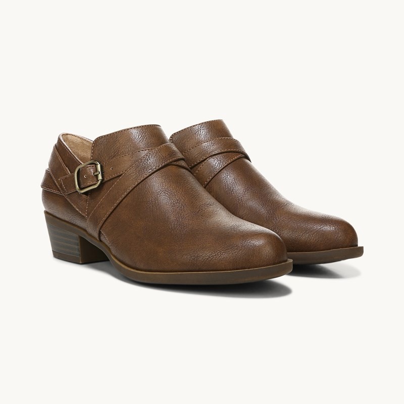 LifeStride Adley Shootie Boots (Whiskey) Suede 7.0 W