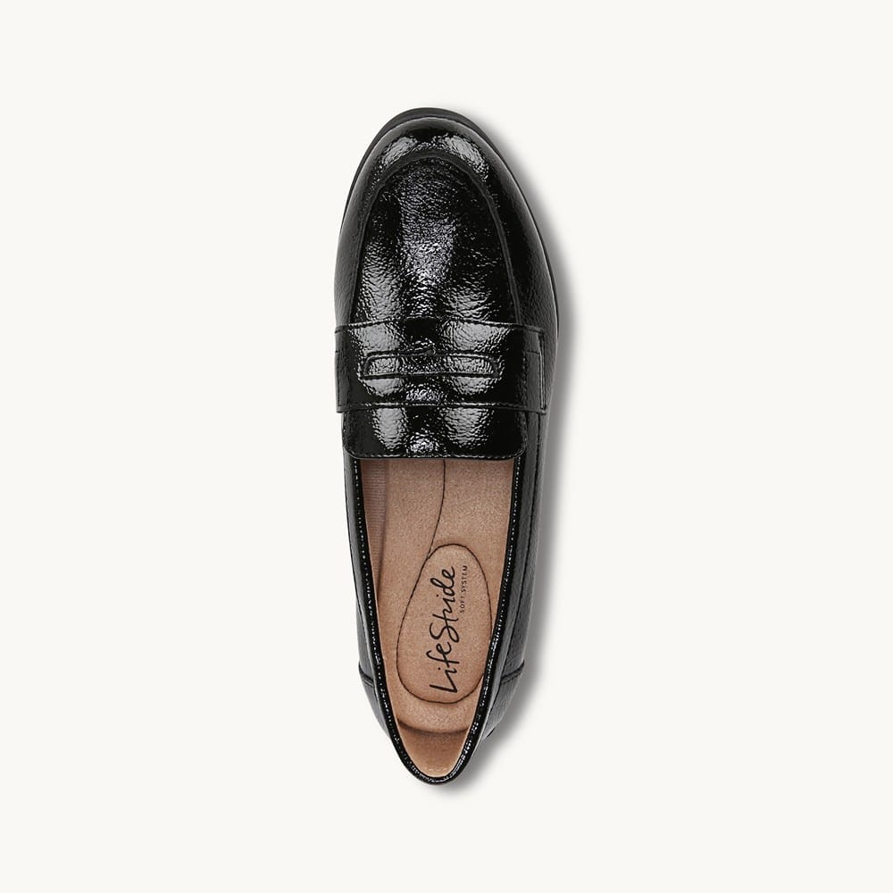 Mocassini Donna LifeStride Madison - Nero, Tomaia In Ecopelle, Plantare Soft System, Suola Sintetica, Tacco 2.5 Cm, Taglia 40.5 EU