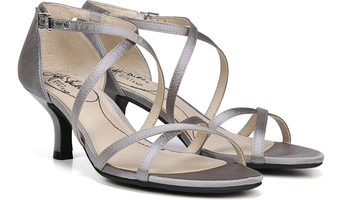 lifestride silver sandals