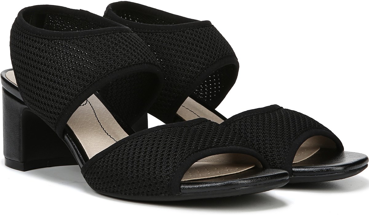 comfy block heel sandals