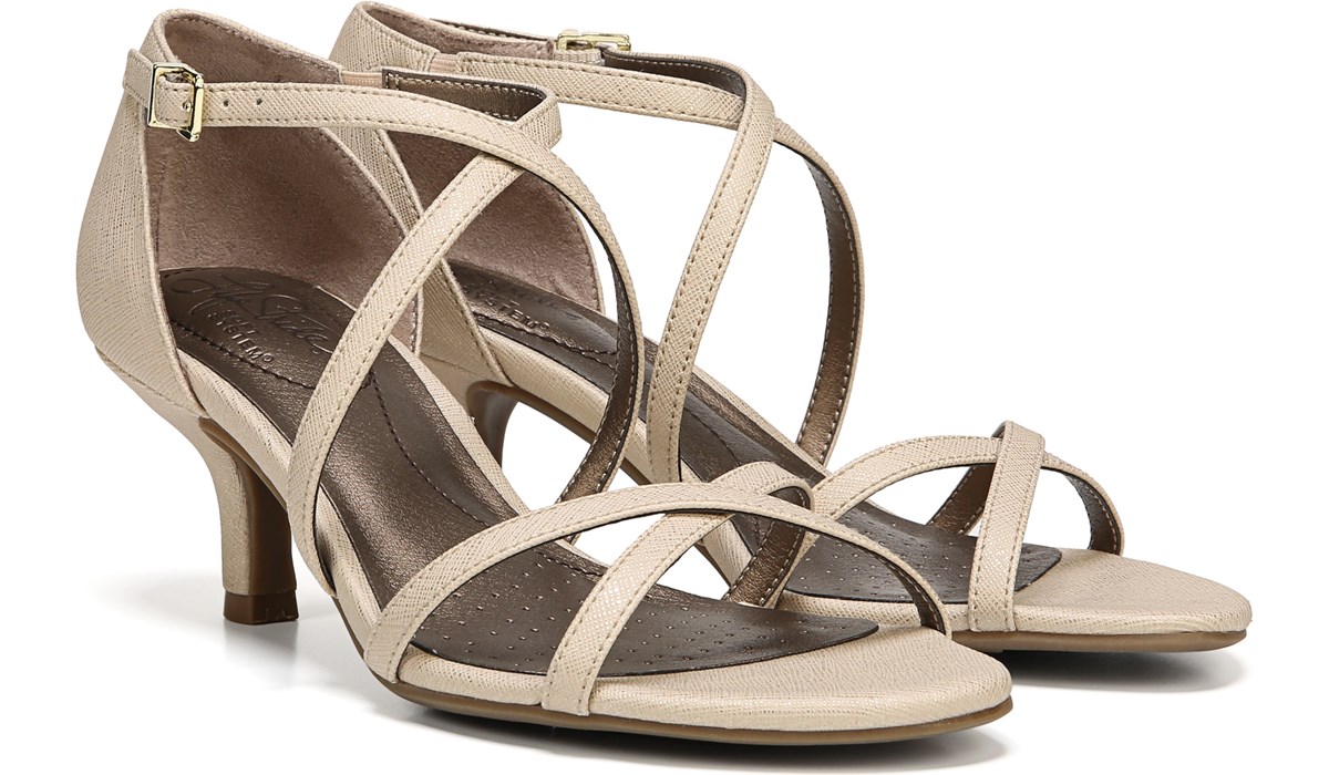 lifestride gold sandals