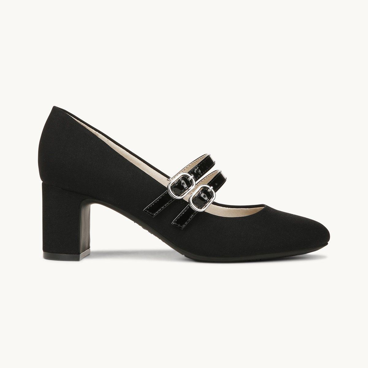 black maxi mermaid dress SAAR LOW PUMP HEELS IN WIDE main image 0