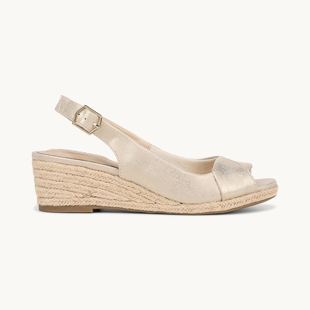 Lifestride peep toe best sale wedge