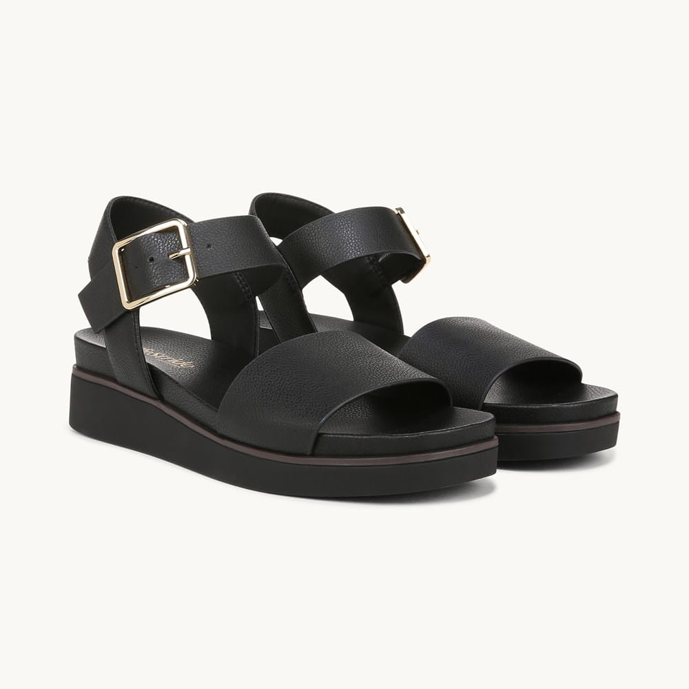 MARCO TOZZI Women's Modern Sandal - Comfortable Textile Mules With Feel Me Sole