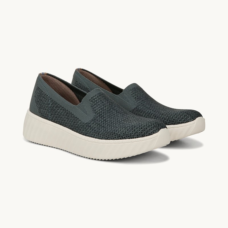 Bzees For LifeStride Wednesday Slip On Shoes (Sage Leaf Heathered Knit) Fabric 11.0 W