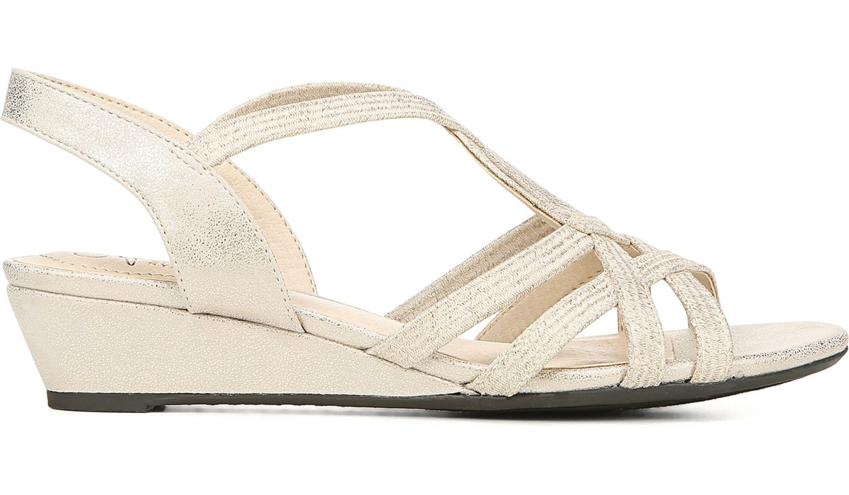 lifestride gold sandals