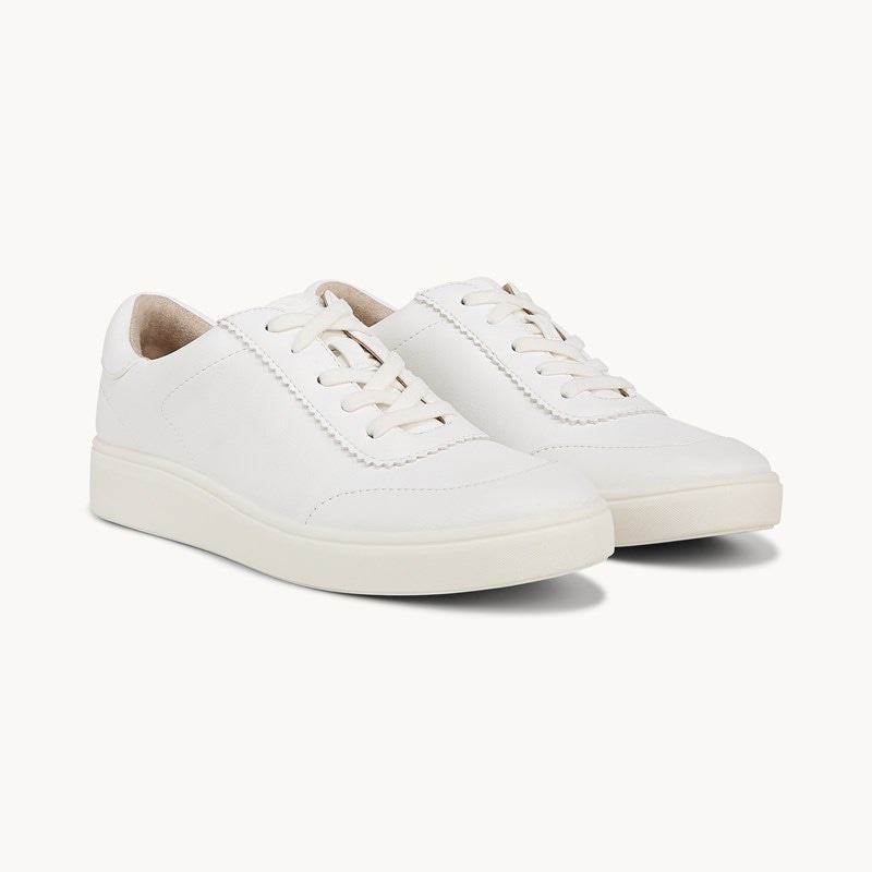 LifeStride Happy Hour Sneaker Shoes (White Faux Leather) 8.5 W