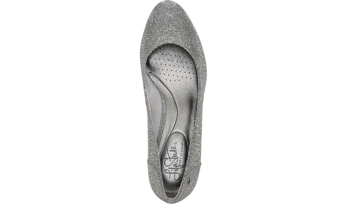 lifestride silver dress shoes
