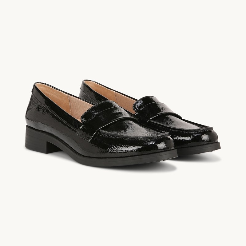 LifeStride Sonoma 2 Loafer Shoes (Black Synthetic) Leather 10.0 W