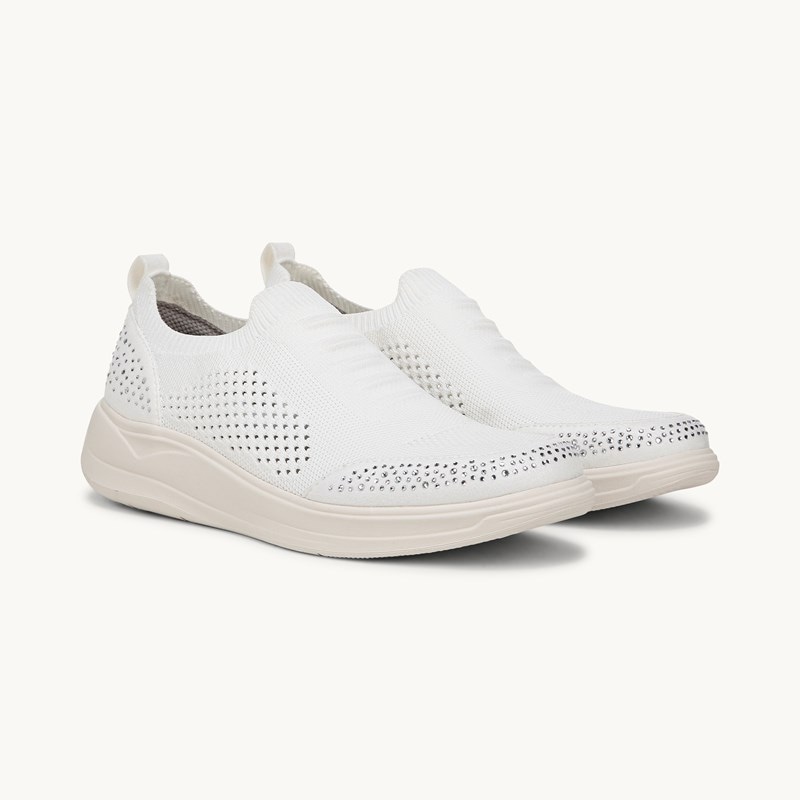 Bzees For LifeStride Timeless Bright Sneaker Shoes (Bright White Knit Fabric) 6.0 M