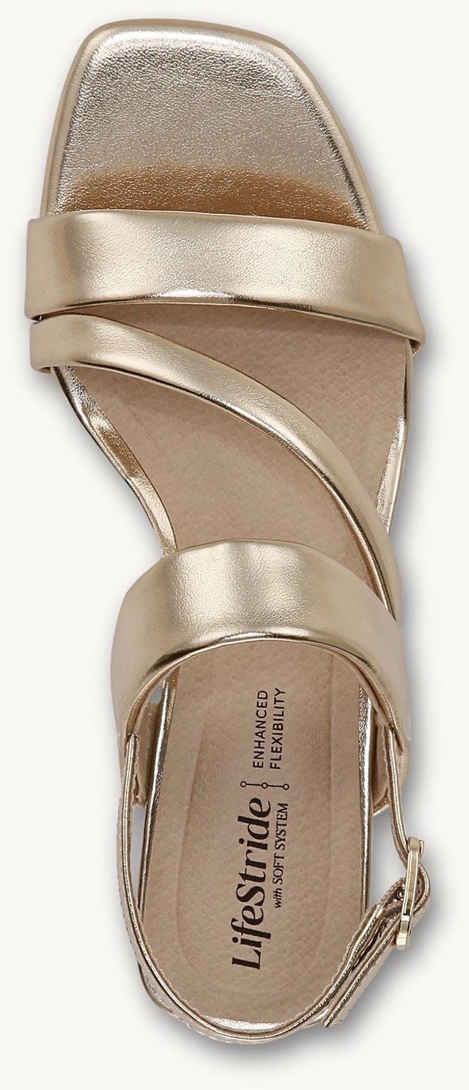 Lifestride gold sandals on sale