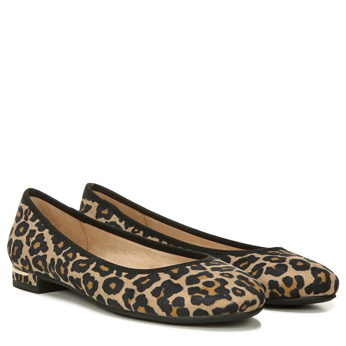 black leopard flats