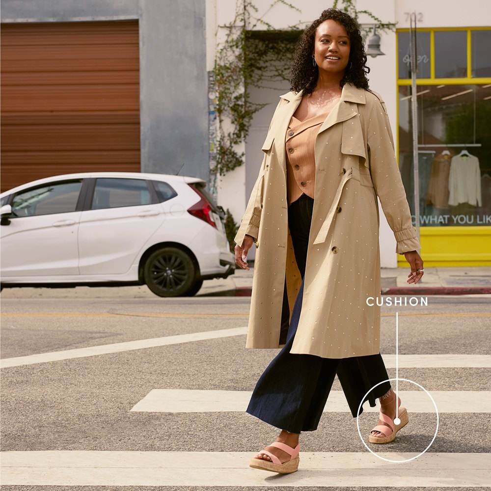 LifeStride Odette Strappy Wedge Sandal | Womens Heels