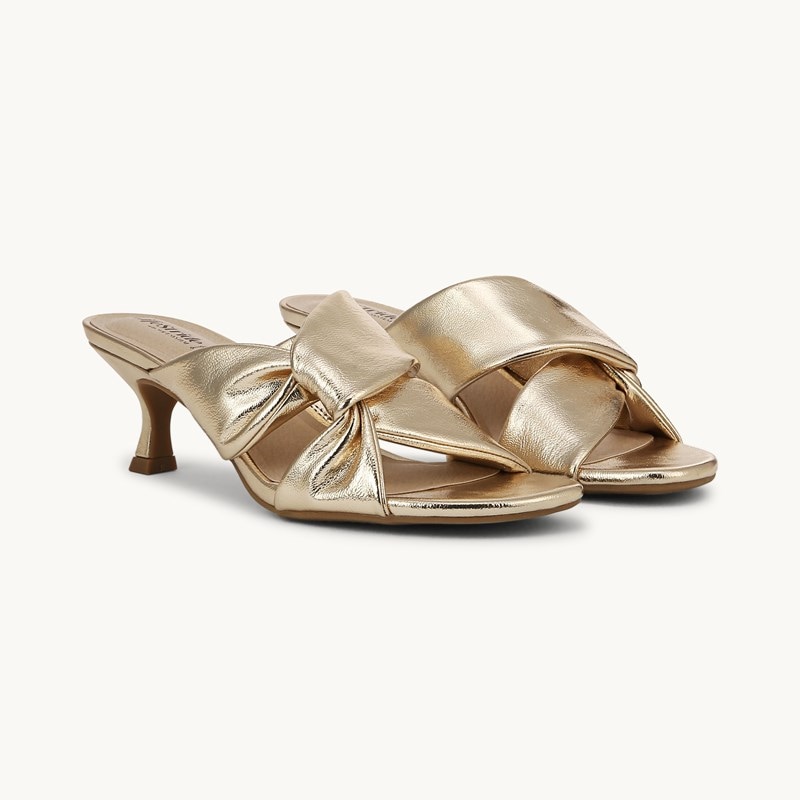 LifeStride Shoes Nori Dress Sandal (Plantino Gold Faux Leather) 7.5 W