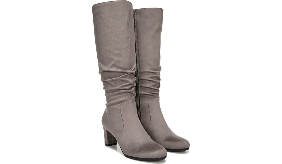 grey slouch boots