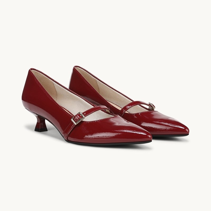 LifeStride Madelyn Mary Jane Pump Shoes (Dark Cherry Patent Leather) 11.0 W